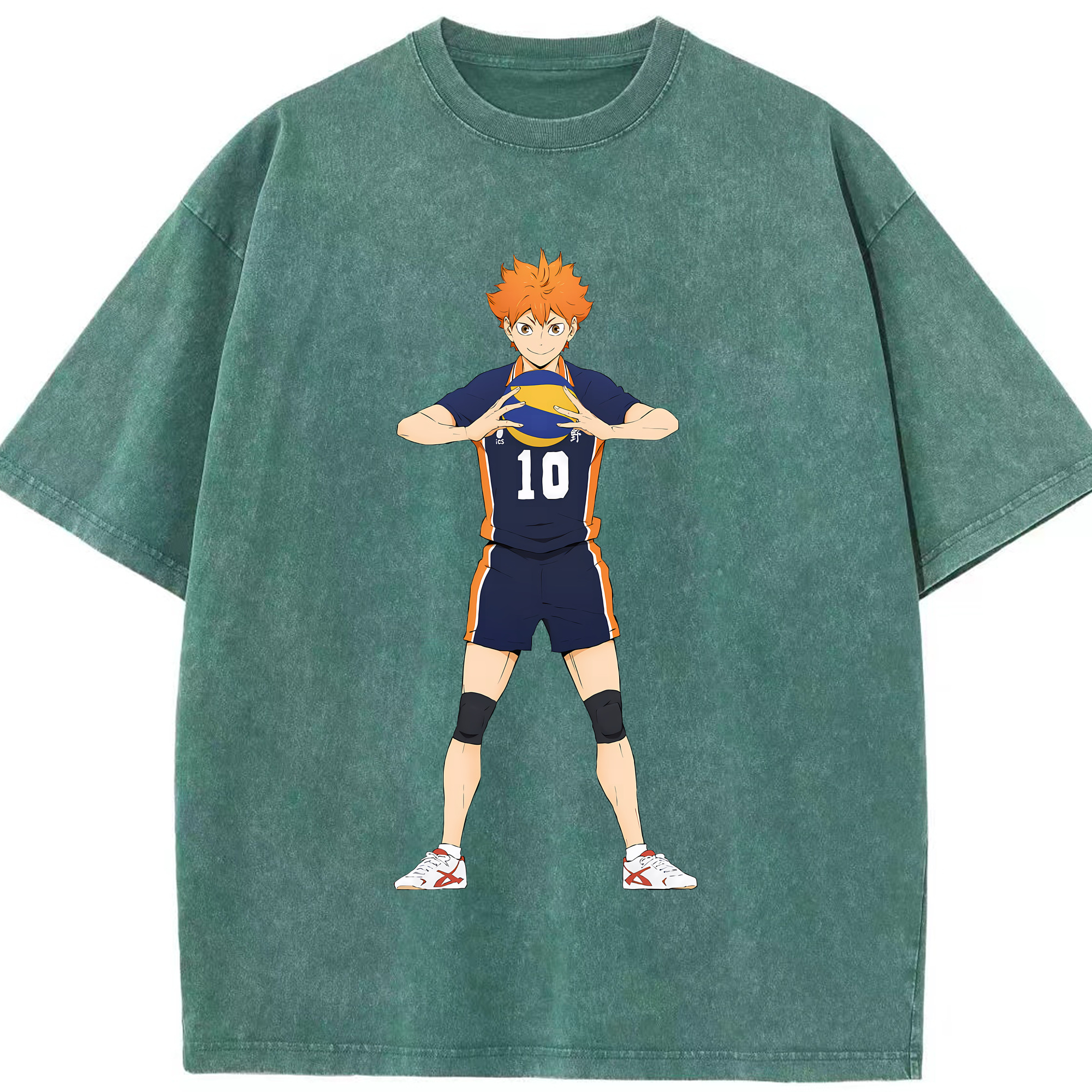 （画像用） ハイキュー!! Haikyu!! 綿100% ヴィンテージ風 半袖Tシャツ（フロントプリント）